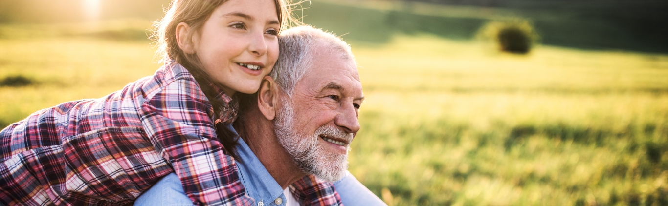 Active grandparent with grandkid