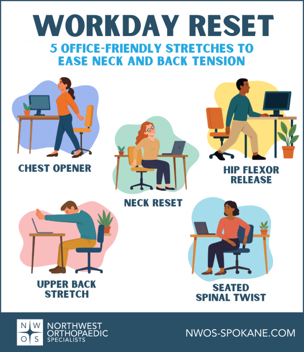 Quick Desk Stretches for Back and Neck Pain NWOS Spokane2