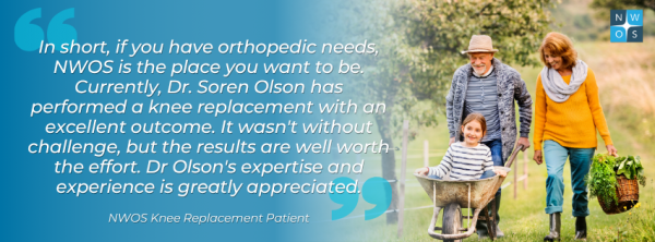 NW Ortho total knee replacement testimonial